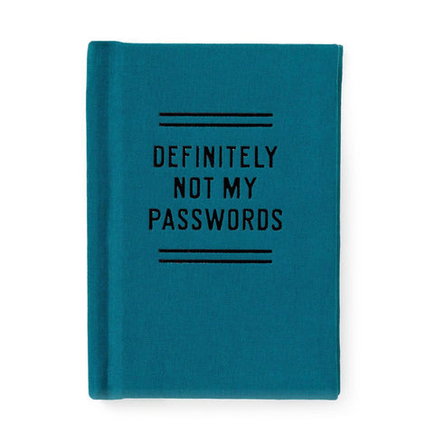 Definitely Not My Passwords Tiny Password Diary