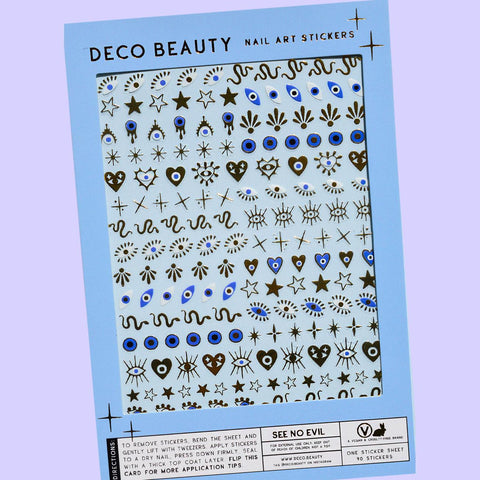 See No Evil Nail Art Stickers