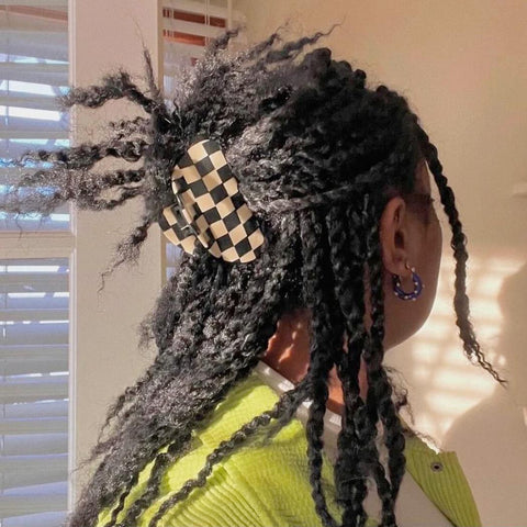 B+W Checker Hair Claw