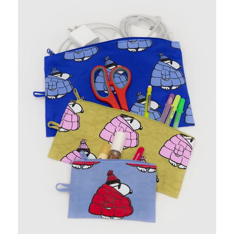Flat Pouch Set: Puffer Snoopy