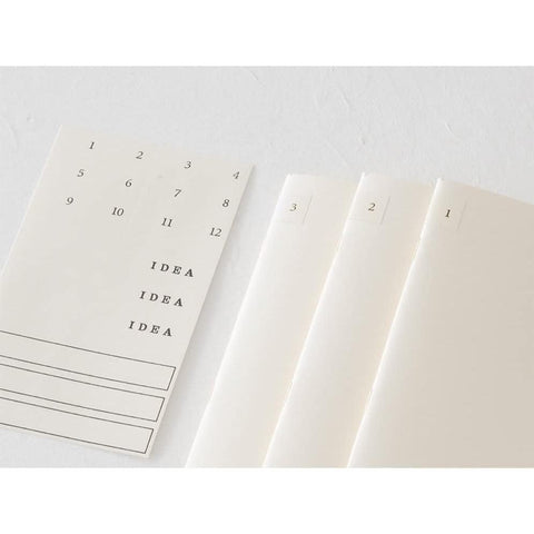 MD Light A5 Blank Notebooks, Pack of 3