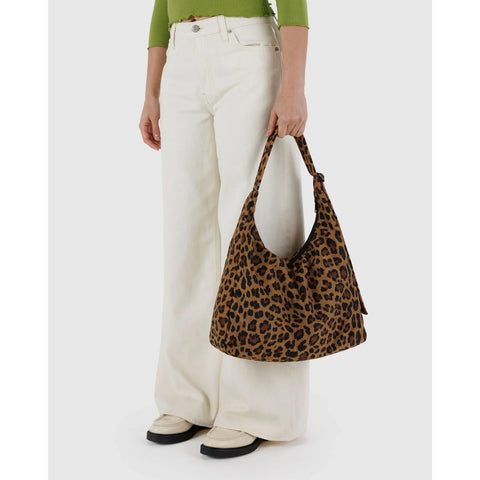 Nylon Shoulder Bag, Leopard