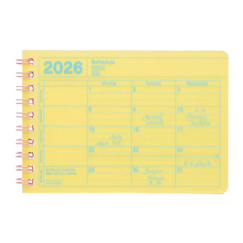 B7 Notebook 2026 Calendars