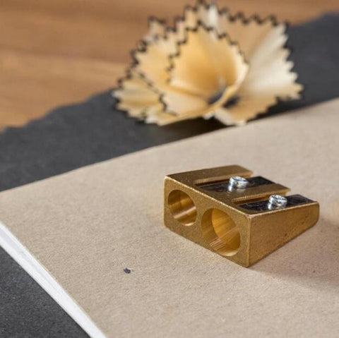 Brass Double Pencil Sharpener
