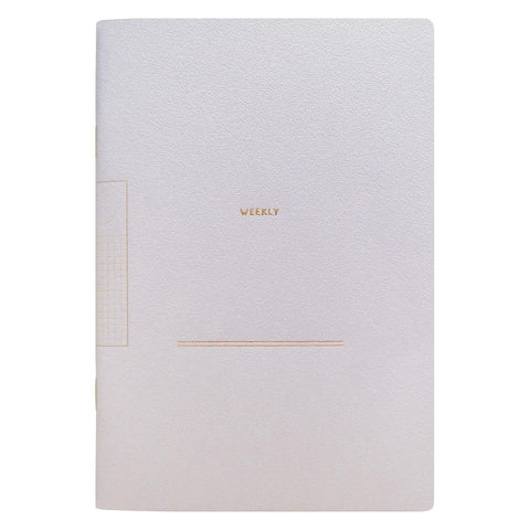 COTOMO Weekly Log B6 Notebook, Greige