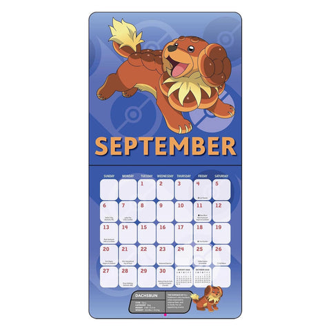 Pokémon 2026 Mini Wall Calendar