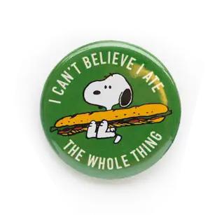 Snoopy Buttons: Food Edition