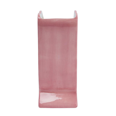 Scalloped Edge Bird Vase