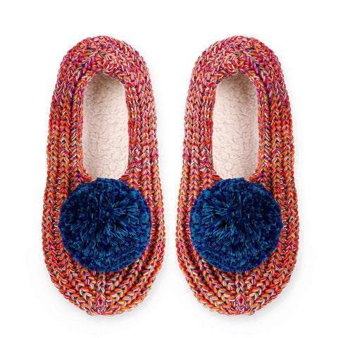 Super Mix Pom Knit Slippers