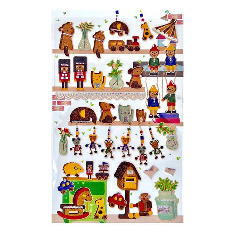 Woodwork Toy Shop Sticker Sheet