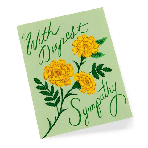 Marigold Sympathy Card