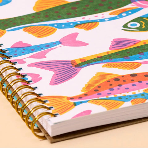 Rainbow Trout A5 Spiral Notebook