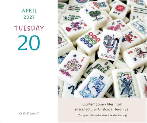 Art of Mahjong 2027 Day-to-Day Calendar