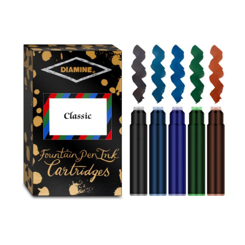 Diamine Fountain Pen Ink Cartridge Sampler Sets