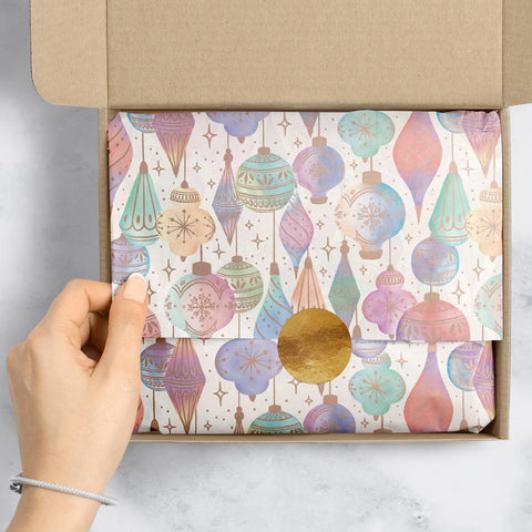 Watercolor Ornaments Tissue Paper