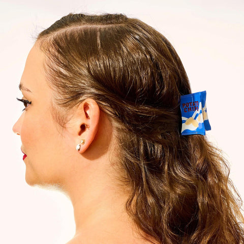 Potato Chip Bag Mini Hair Claw