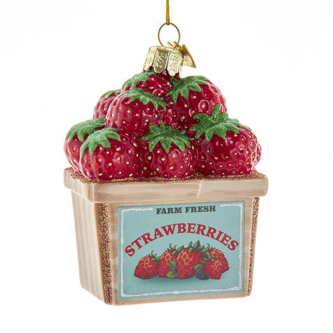 Strawberry Basket Ornament