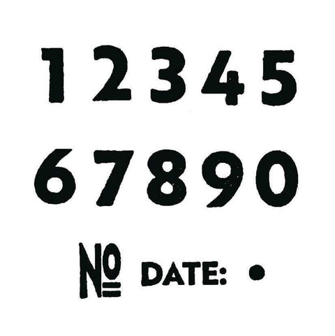 Gothic Numbers Stamp Set