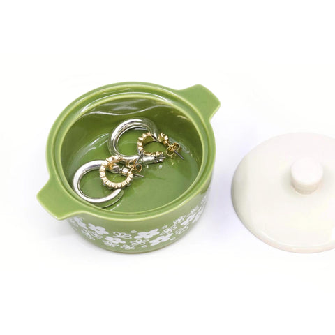 Spring Blossom Casserole Ceramic Trinket Box