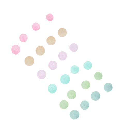 Zig Clean Color Dot Markers - Mild Smoky Colors, Set of 6