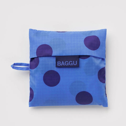 Standard Reusable Tote: Blue Polka Dot