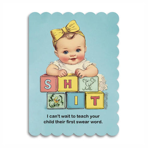 First Swear Word Card