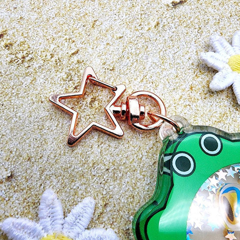 Turtle Sandbox Shaker Keychain