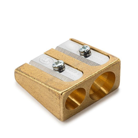 Brass Double Pencil Sharpener