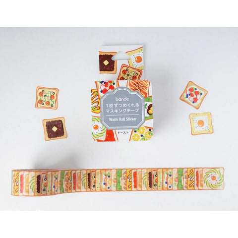Toast Washi Sticker Roll