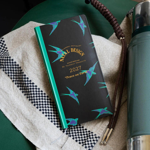 Hobonichi Techo 2027 Weeks Natal Design: Lucky Swallow