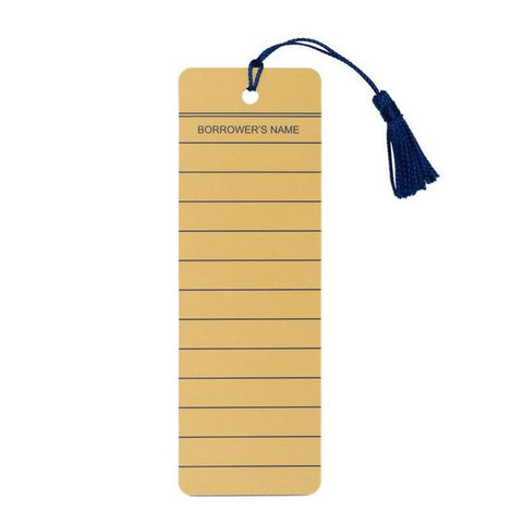 Library Card Bookmark
