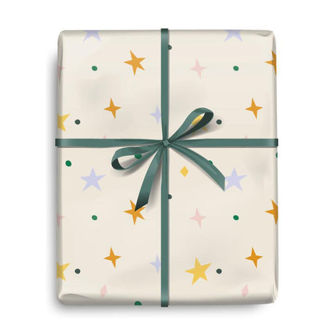 Little Darling Doodle Stars Wrapping Paper Roll