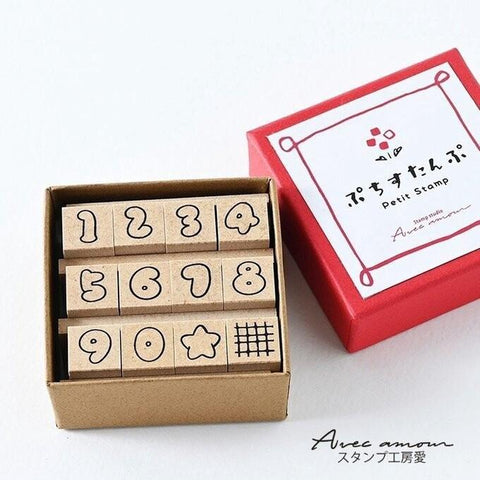 Bubble Number Stamp Set