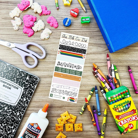 Gradeschool Borders Stickers