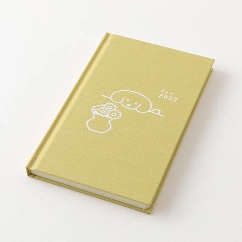 2027 B6 Book Style Dog Diary, Yellow