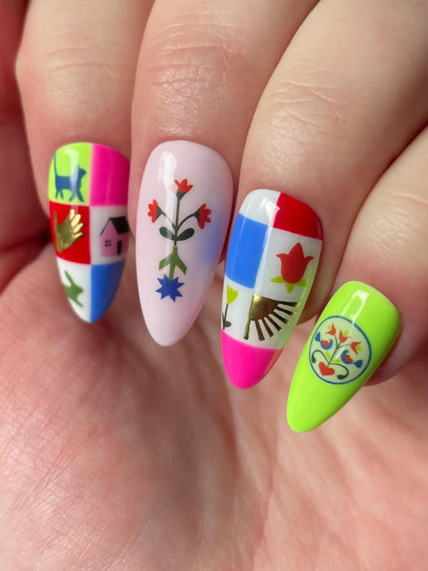 Pinwheel Nail Art Stickers