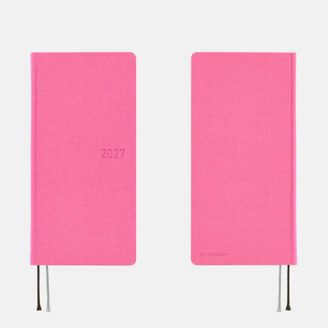 Hobonichi Techo Weeks 2027 Planner, Pink Sapphire