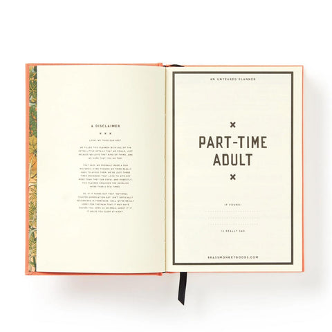 Part-Time Adult Undated Daily Planner