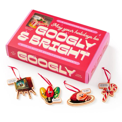 Googly + Bright Holiday Ornament Countdown Calendar