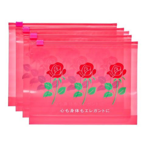 Large Zipper Bags, Pack of 4