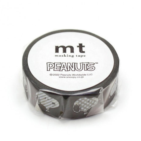 Black + White Snoopy Washi Tape