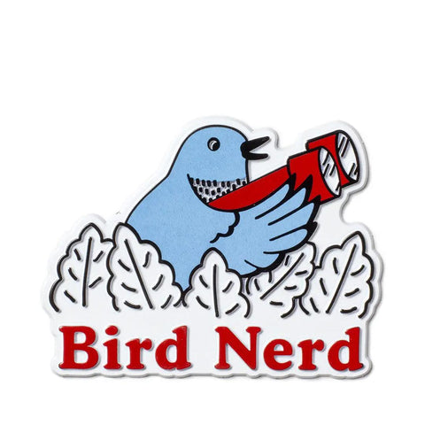 Bird Nerd Retro Magnet