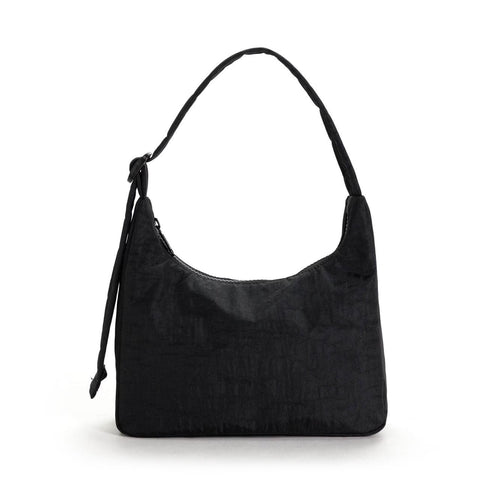 Mini Nylon Shoulder Bag, Black