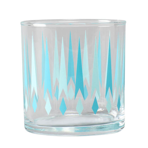 Blue Diamonds Party Glass