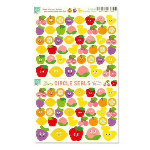 Smiling Fruits Stickers