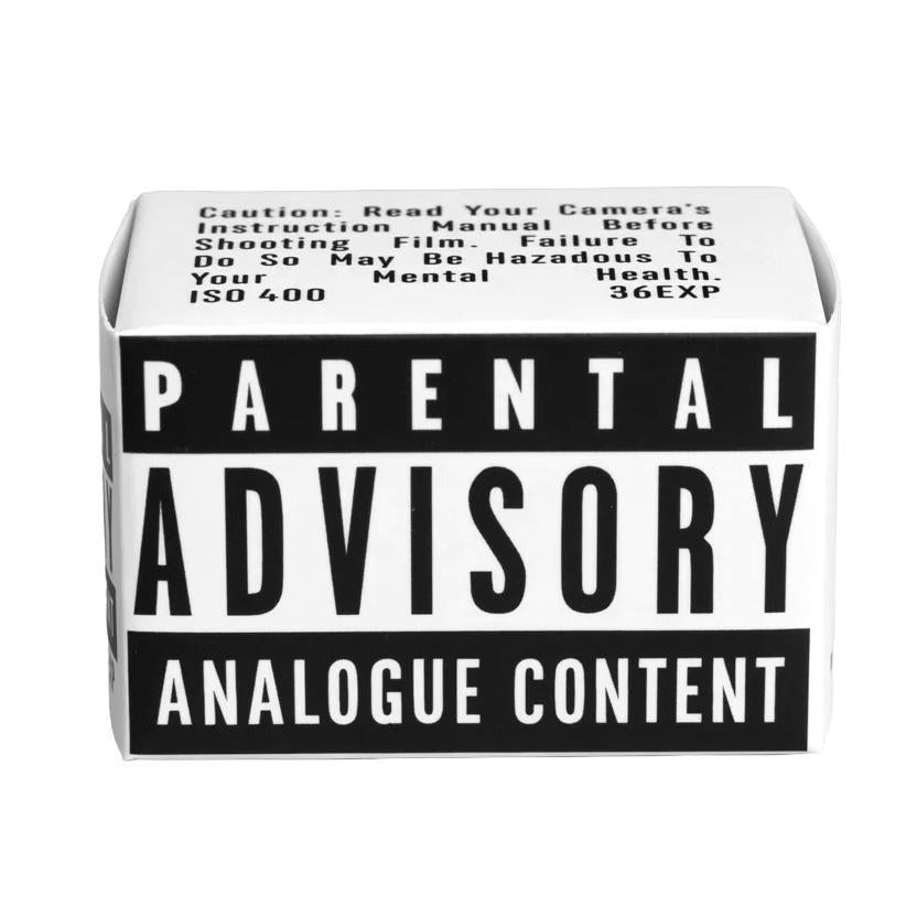 Parental Advisory Analogue Content 400 B+W 35mm Film – Zakka Joy