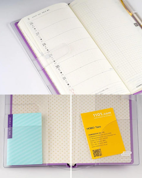 Clear Cover for Hobonichi Weeks, Yoshie Watanabe: Dotted Plaid