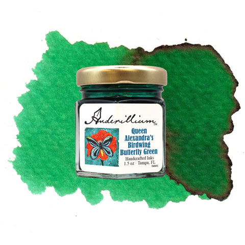 Queen Alexandra's Birdwing Butterfly Green Ink