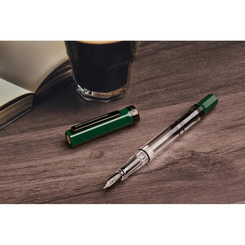 TWSBI Eco Fountain Pen, Irish Green + Onyx Trim