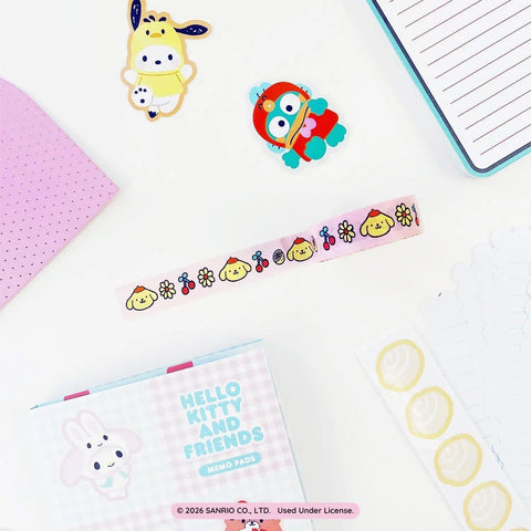 Pompompurin Lazy Daisy Washi Tape Set